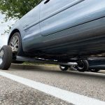 blue car tow