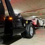 towing white car